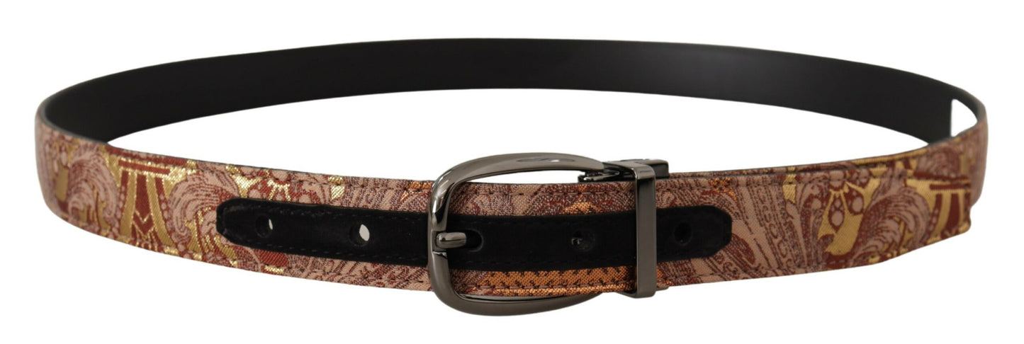 Ceinture signature en cuir multicolore Dolce &amp; gabbana