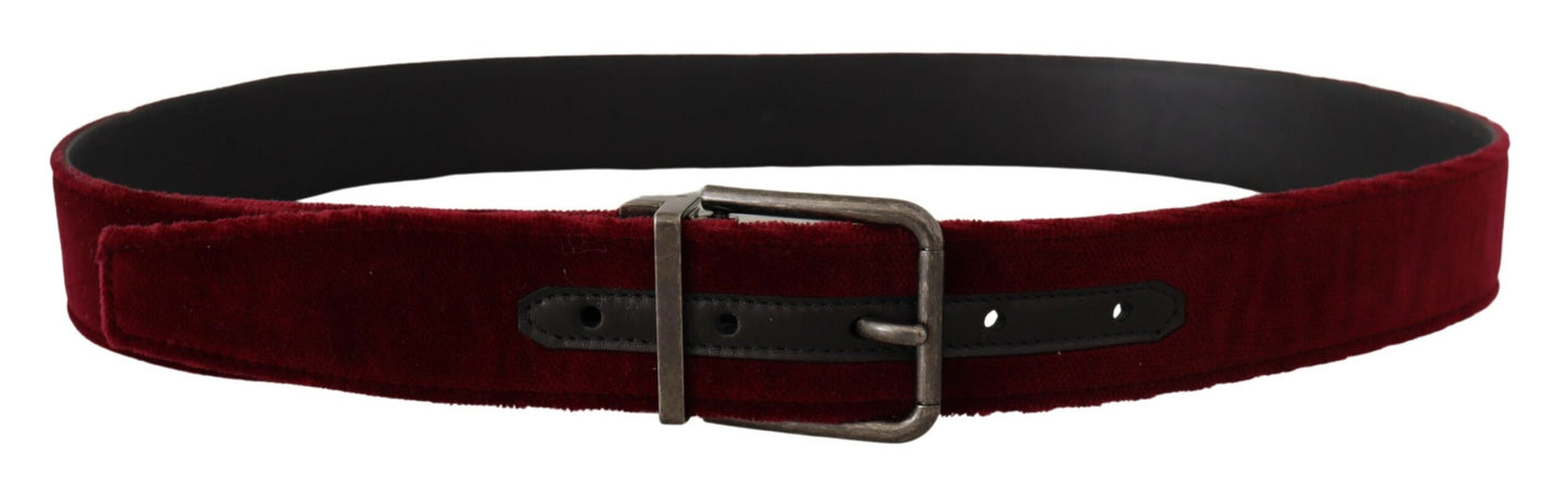 Ceinture marron en velours Dolce &amp; Gabbana