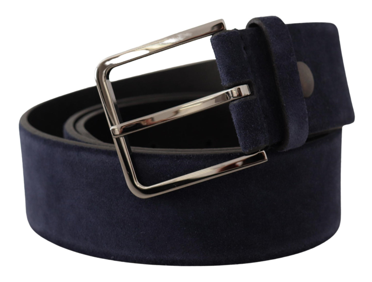 Ceinture en cuir velours bleu marine Dolce &amp; gabbana