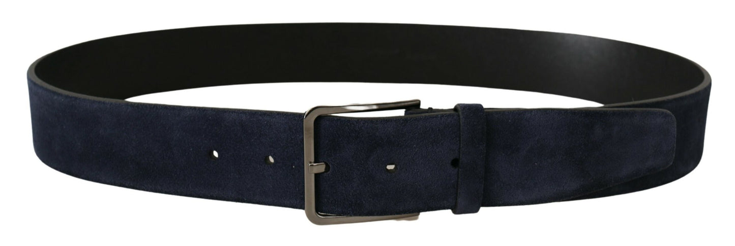 Ceinture en cuir velours bleu marine Dolce &amp; gabbana