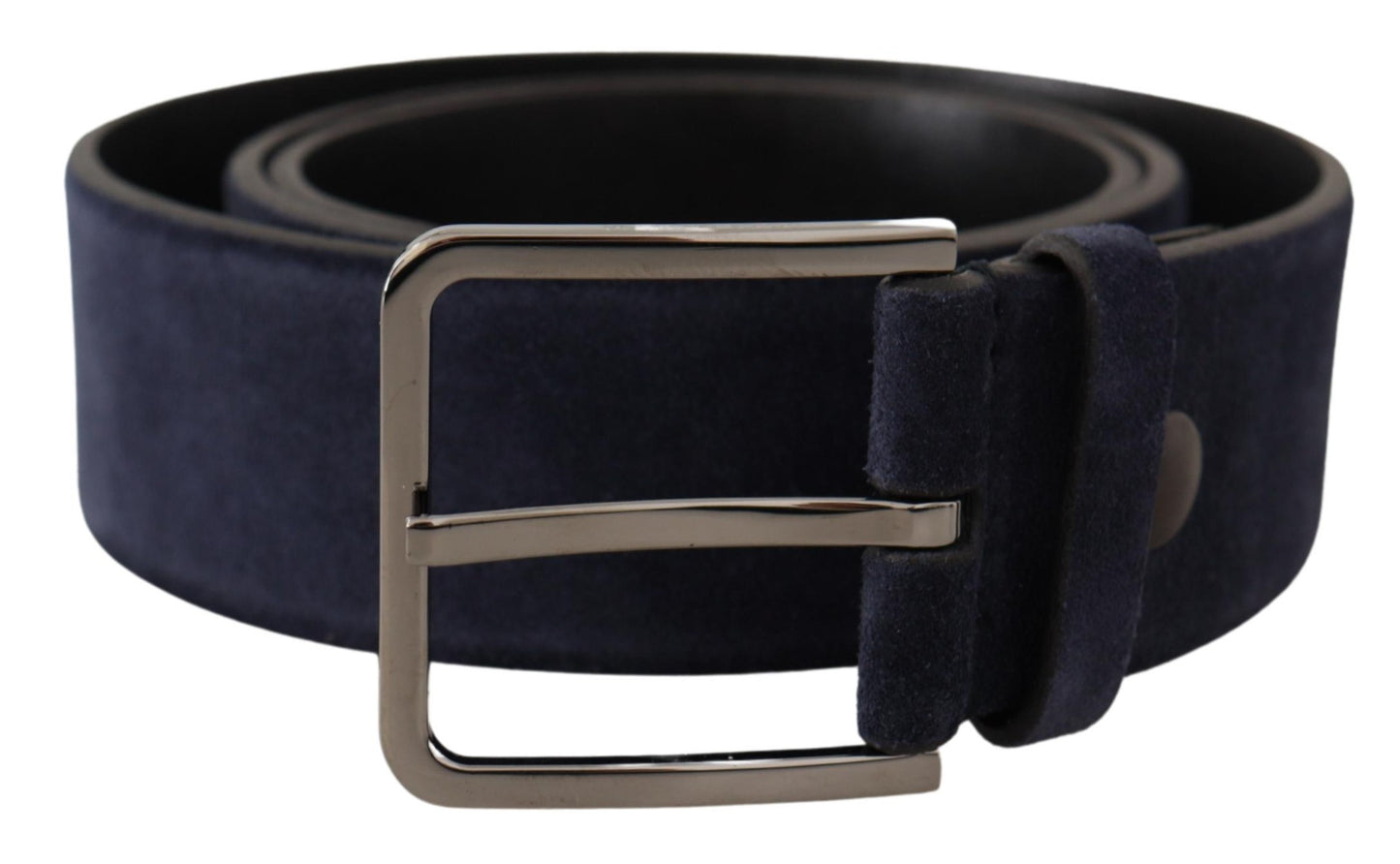 Ceinture en cuir velours bleu marine Dolce &amp; gabbana