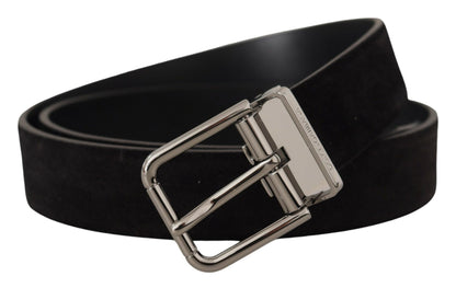 Ceinture gros-grain en cuir noir Dolce &amp; gabbana