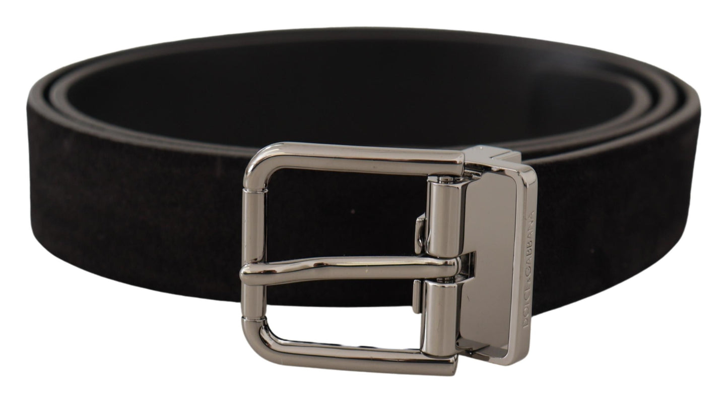 Ceinture gros-grain en cuir noir Dolce &amp; gabbana