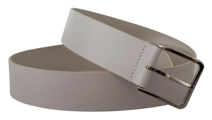 Ceinture en cuir Vitello blanc Dolce &amp; Gabbana