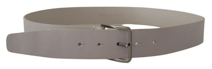 Ceinture en cuir Vitello blanc Dolce &amp; Gabbana