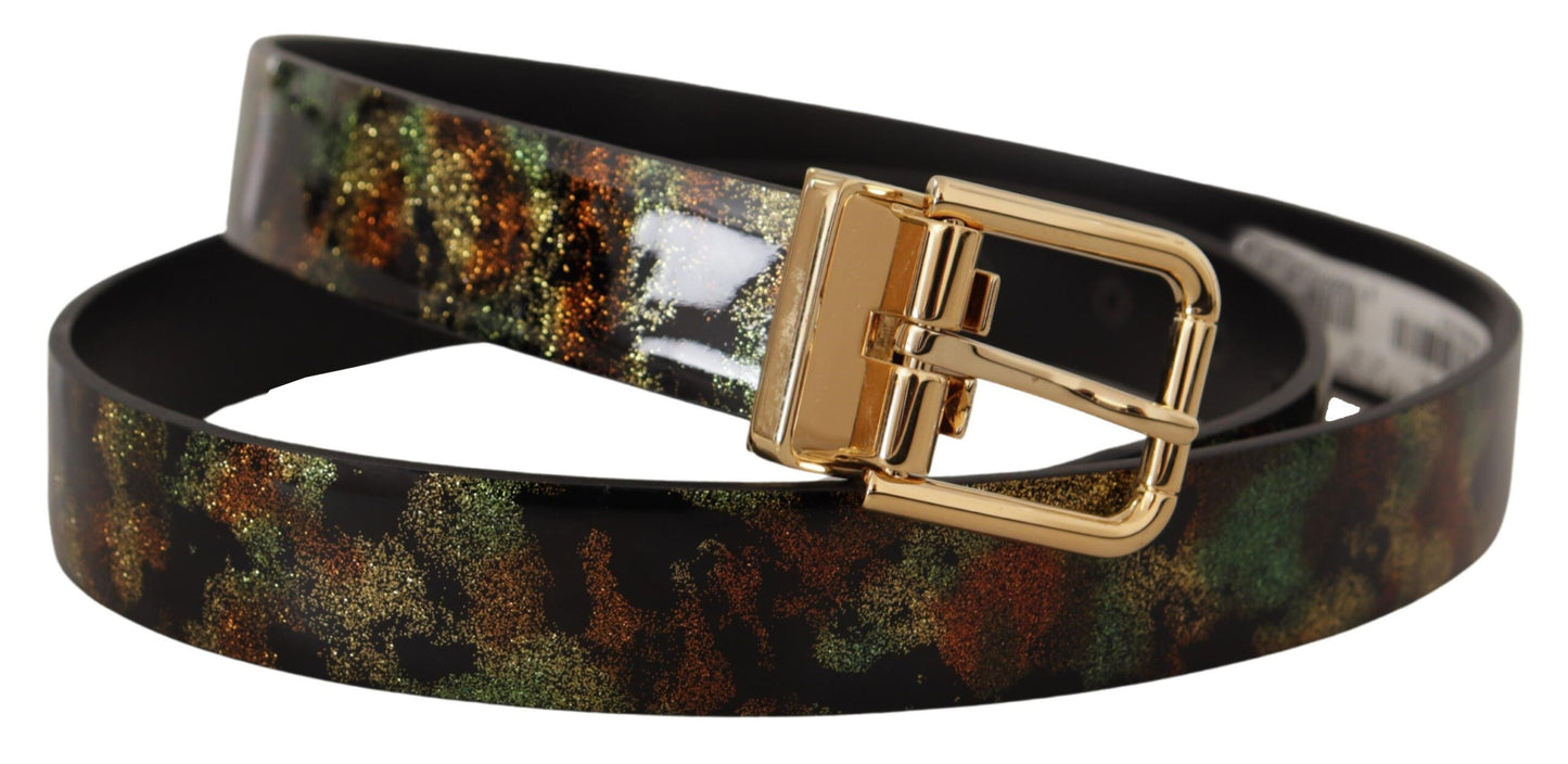 Ceinture en cuir Dolce &amp; gabbana avec boucle en bronze