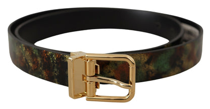 Ceinture en cuir Dolce &amp; gabbana avec boucle en bronze