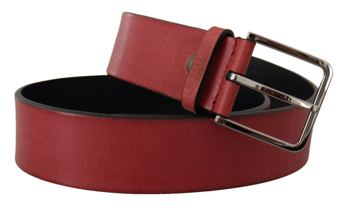 Ceinture en cuir gros-grain Dolce &amp; gabbana avec boucle argentée