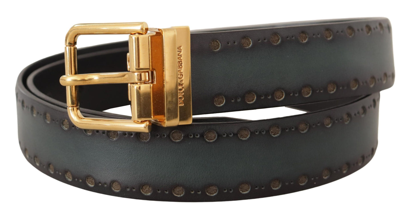 Ceinture en cuir émeraude Dolce &amp; gabbana