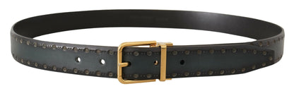 Ceinture en cuir émeraude Dolce &amp; gabbana