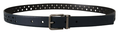 Ceinture en cuir bleu marine Dolce &amp; gabbana