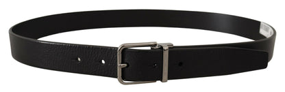 Ceinture en cuir noir Dolce &amp; Gabbana