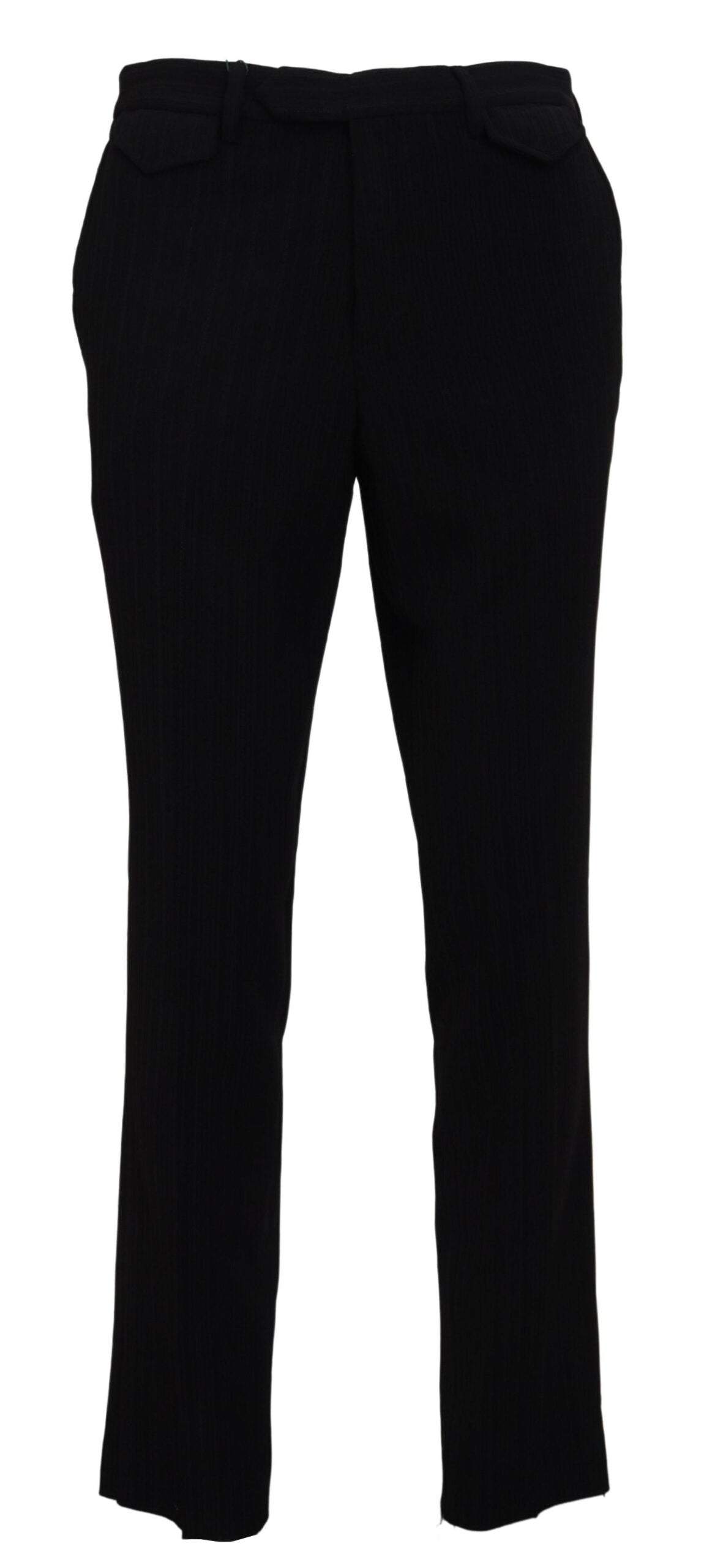 Pantalon de créateur italien noir Bencivenga