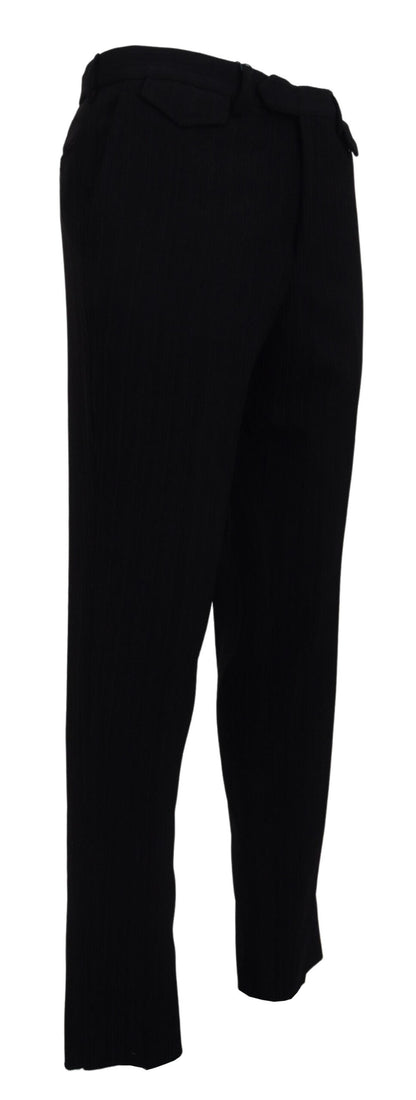 Pantalon de créateur italien noir Bencivenga