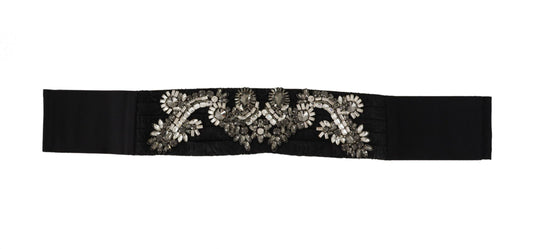 Ceinture en soie à ornements strass Dolce &amp; gabbana