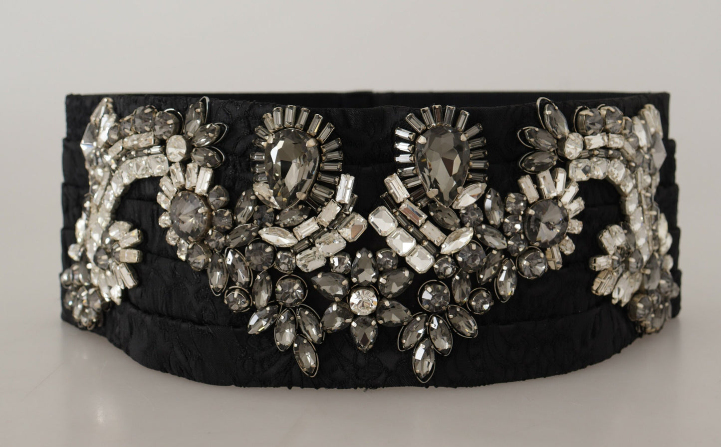 Ceinture en soie à ornements strass Dolce &amp; gabbana