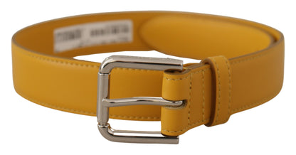 Ceinture en cuir Dolce &amp; Gabbana jaune soleil