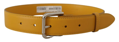 Ceinture en cuir Dolce &amp; Gabbana jaune soleil