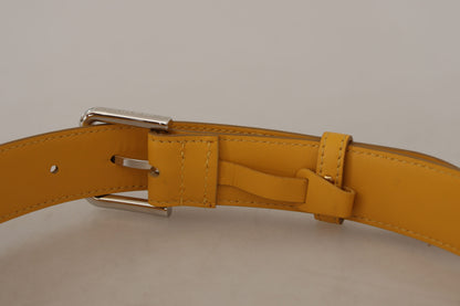 Ceinture en cuir Dolce &amp; Gabbana jaune soleil