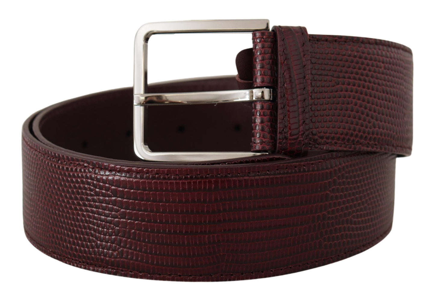 Ceinture en cuir marron Dolce &amp; gabbana avec boucle gravée