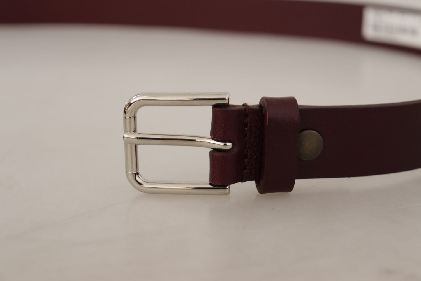 Ceinture en cuir marron Dolce &amp; gabbana avec boucle logo