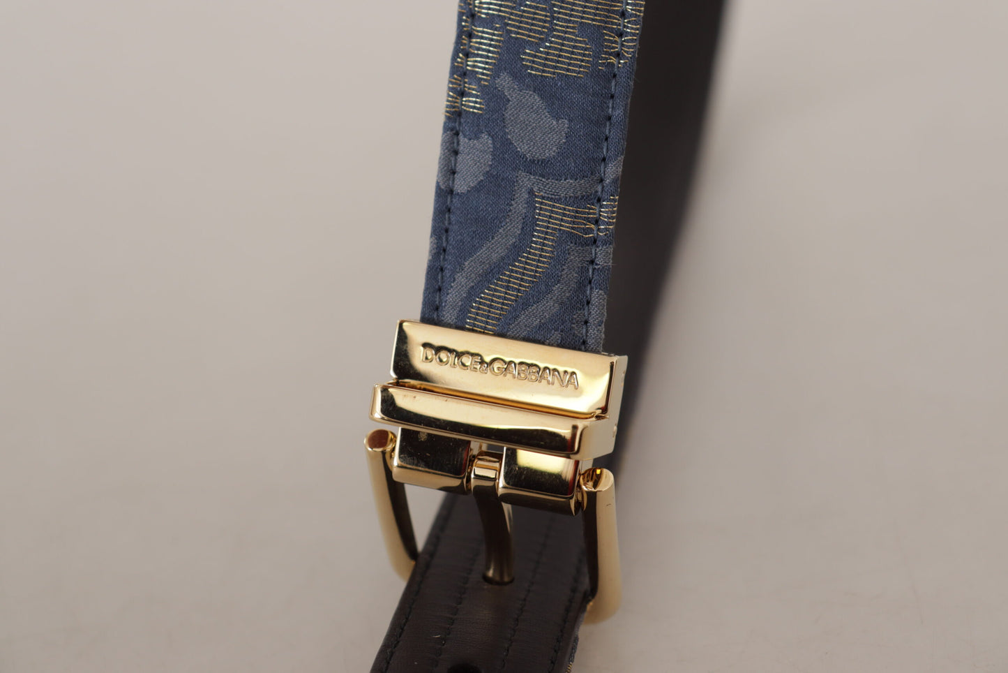 Ceinture en cuir bleu marine Dolce &amp; gabbana