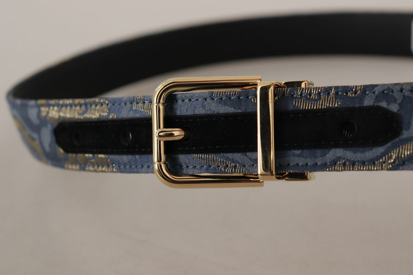 Ceinture en cuir bleu marine Dolce &amp; gabbana