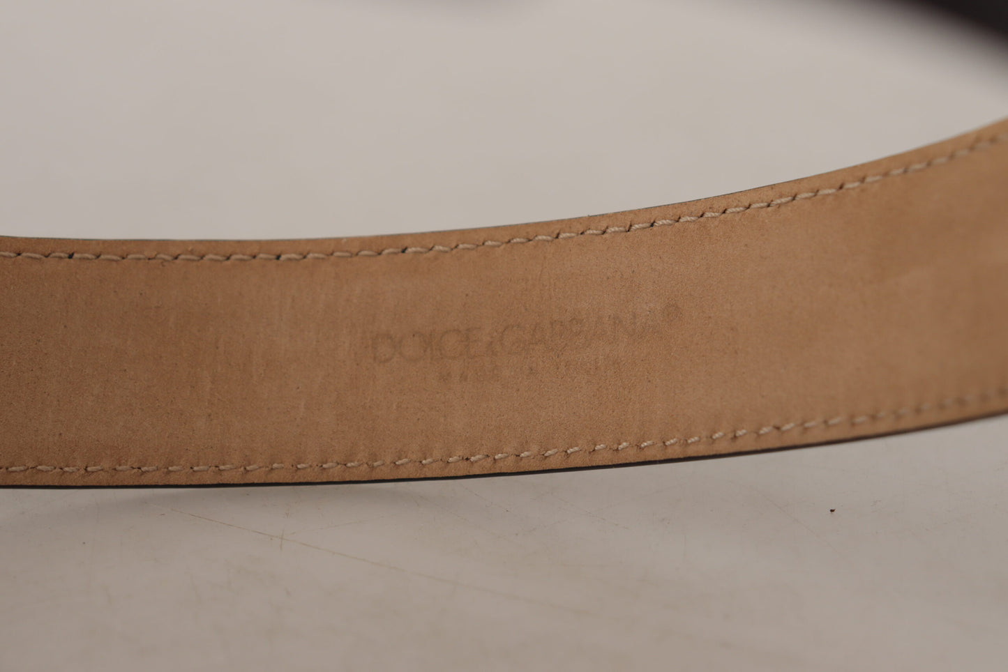 Ceinture en cuir Dolce &amp; gabbana avec boucle logo