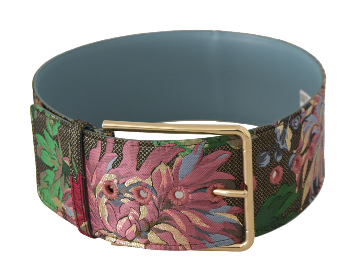 Ceinture à boucle avec logo en cuir multicolore Dolce &amp; gabbana