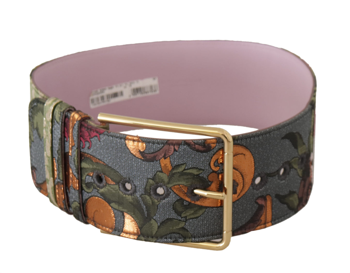 Ceinture en cuir et toile multicolore Dolce &amp; gabbana