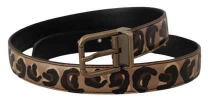 Ceinture en cuir à logo gravé Dolce &amp; Gabbana