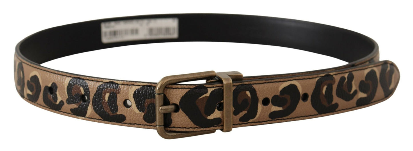 Ceinture en cuir à logo gravé Dolce &amp; Gabbana