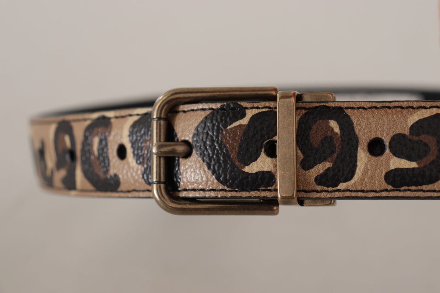 Ceinture en cuir à logo gravé Dolce &amp; Gabbana