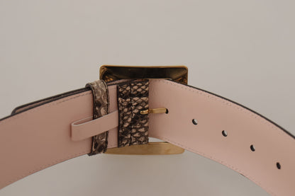 Ceinture en cuir Dolce &amp; gabbana avec boucle logo