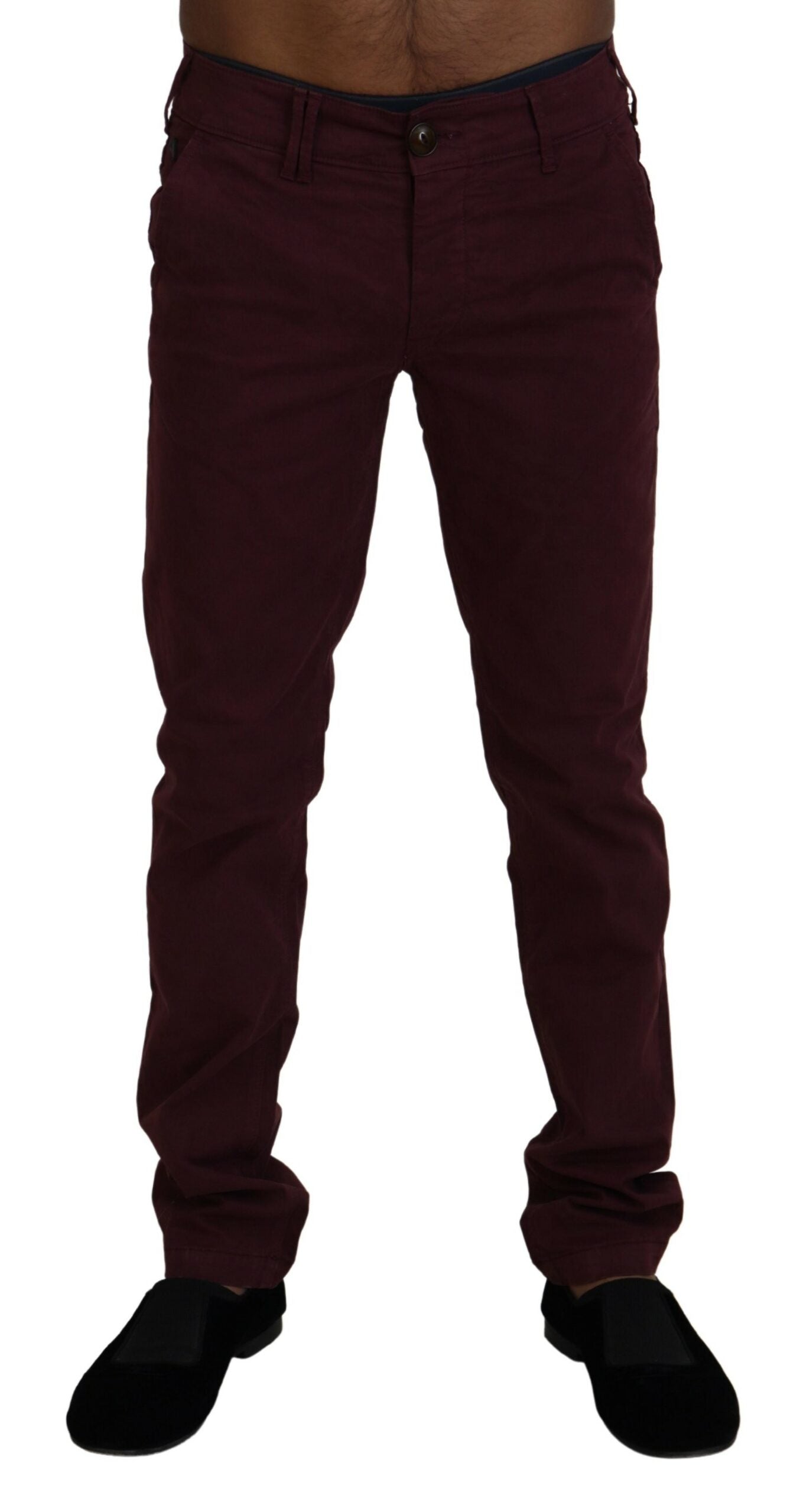 Cycle - Pantalon skinny en coton marron