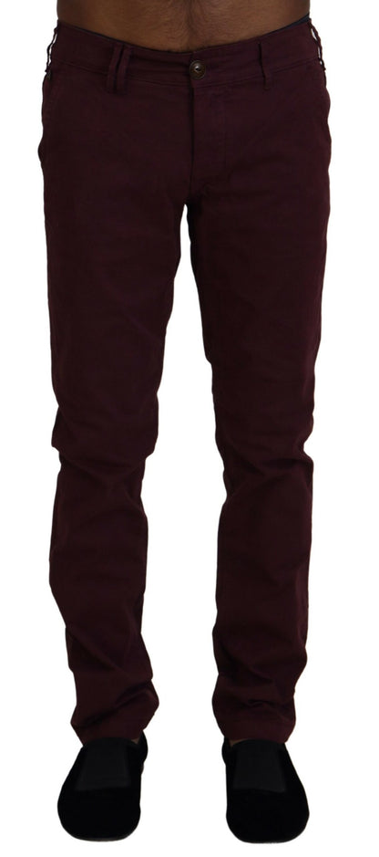 Cycle - Pantalon skinny en coton marron