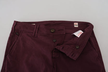 Cycle - Pantalon skinny en coton marron