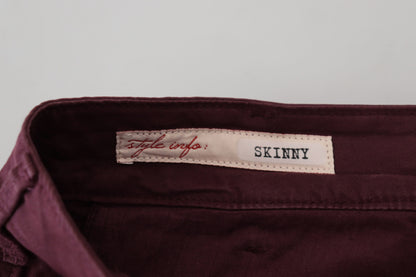 Cycle - Pantalon skinny en coton marron