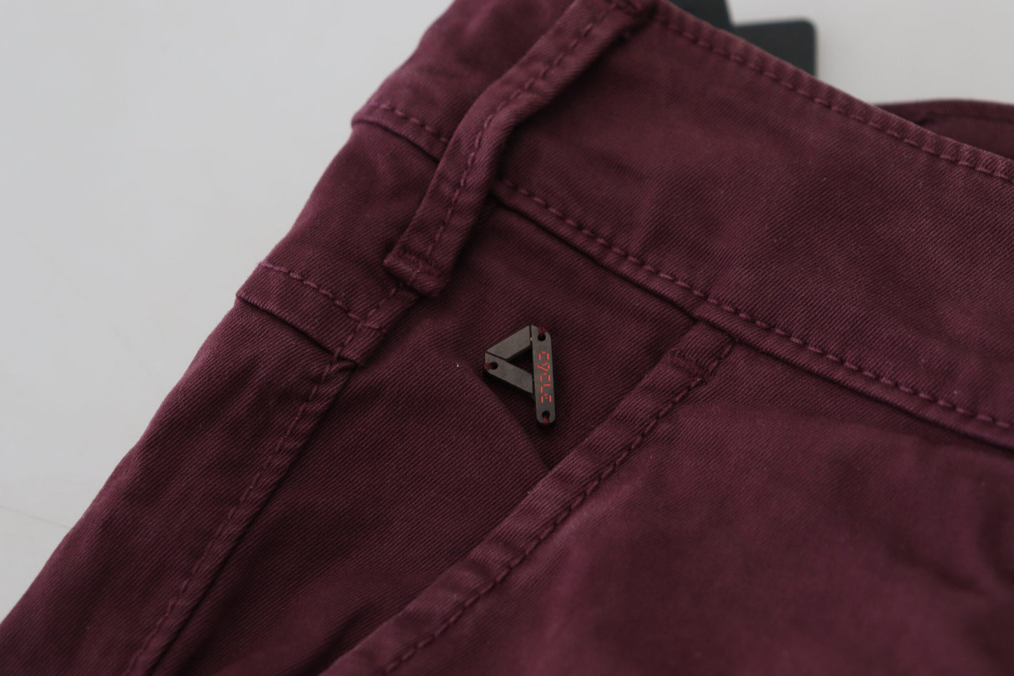 Cycle - Pantalon skinny en coton marron