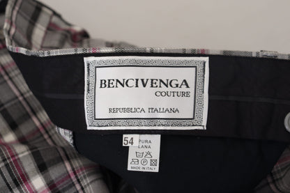 Pantalon chino couture à carreaux Bencivenga pour homme