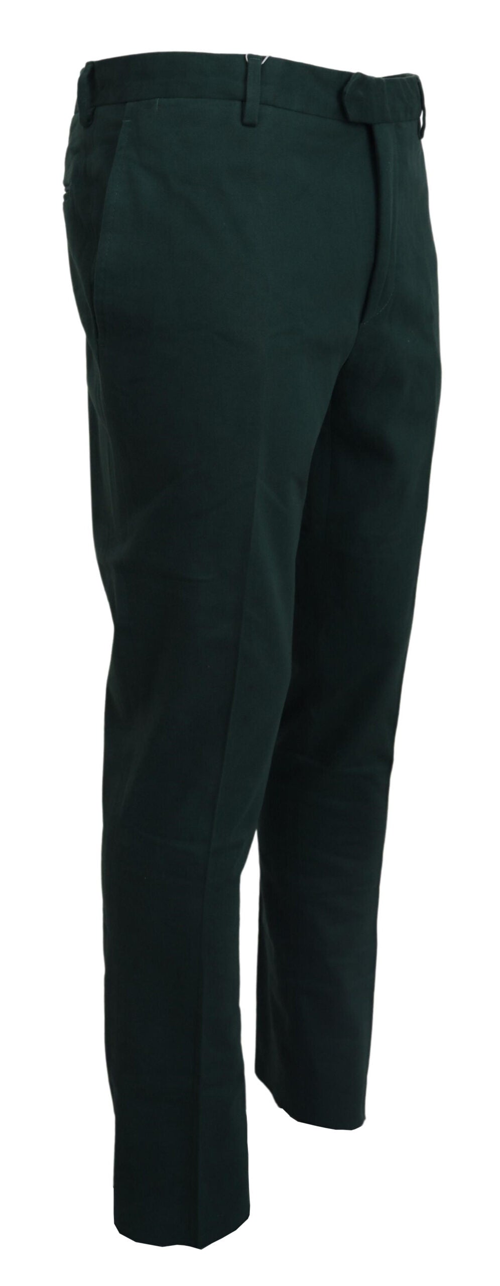 BENCIVENGA Elegante Pantalón Chino Verde Oscuro