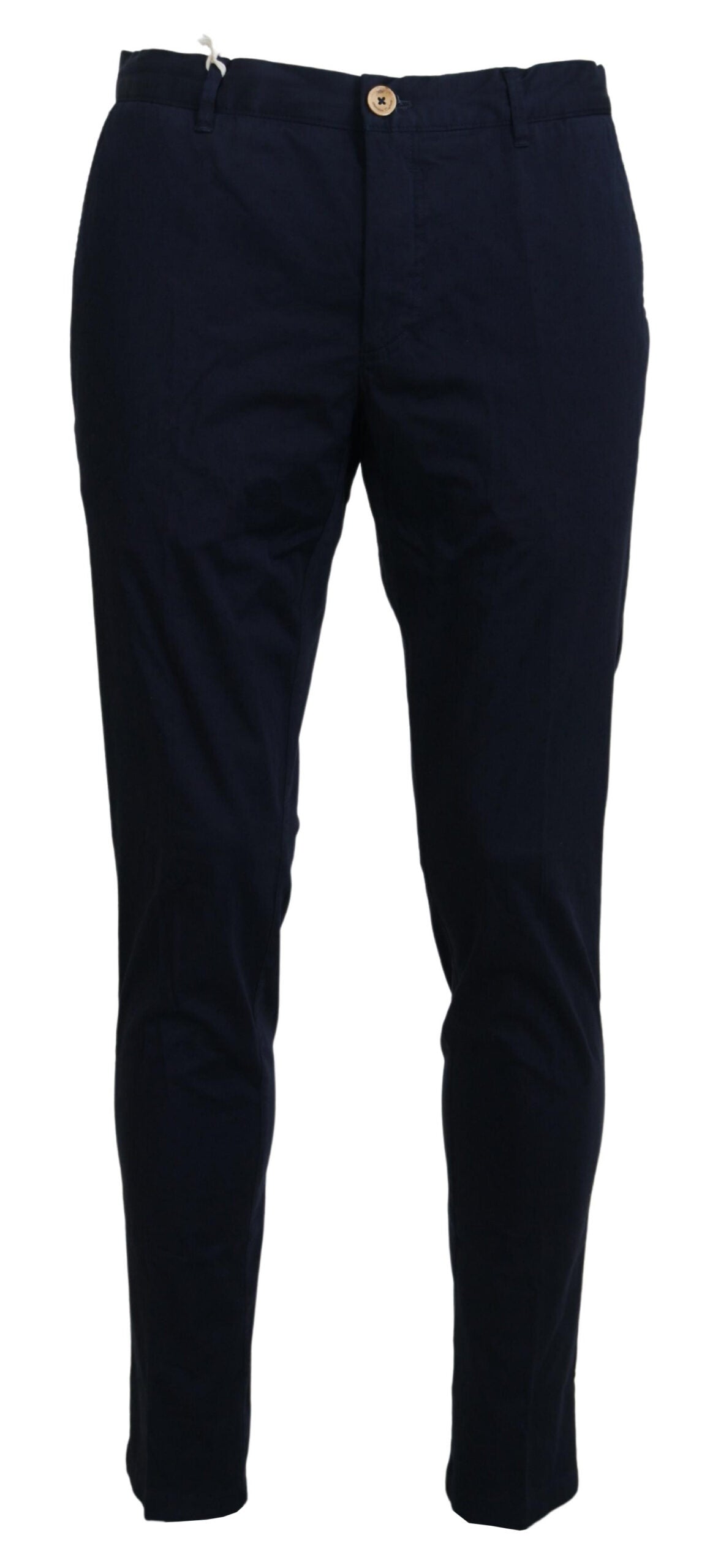 Domenico tagliente pantalon chino slim bleu foncé