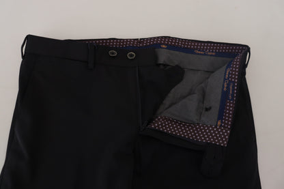 Domenico tagliente pantalon de costume italien noir