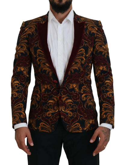 Dolce &amp; gabbana blazer en laine mélangée multicolore