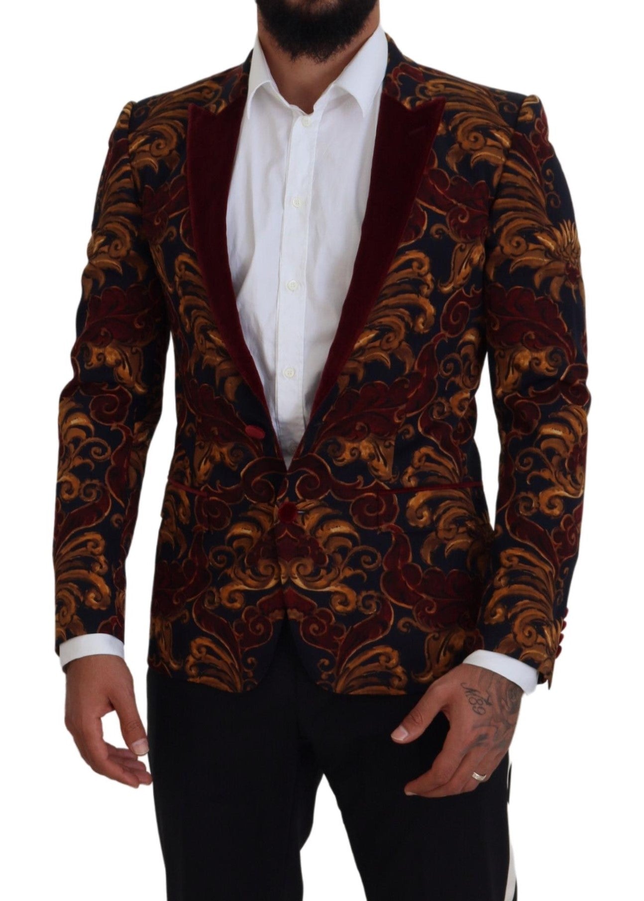 Dolce &amp; gabbana blazer en laine mélangée multicolore