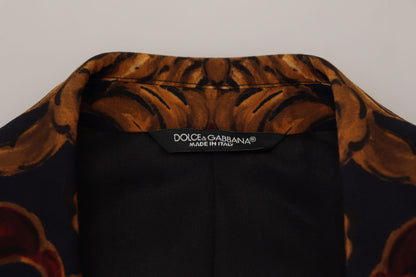 Dolce &amp; gabbana blazer en laine mélangée multicolore