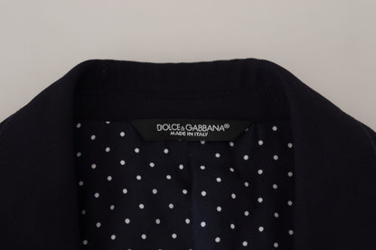 Dolce &amp; gabbana blazer noir à simple boutonnage