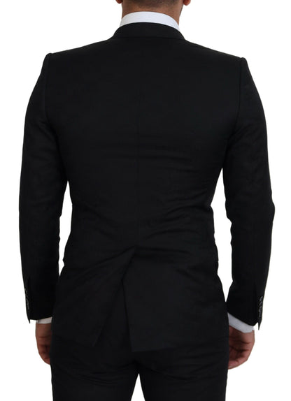 Dolce & Gabbana Elegant Martini Style Black Formal Blazer