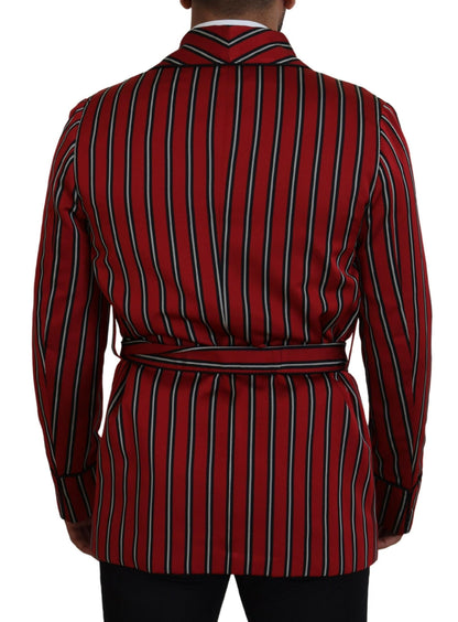 Dolce &amp; Gabbana robe longue rayée rouge vêtements de luxe