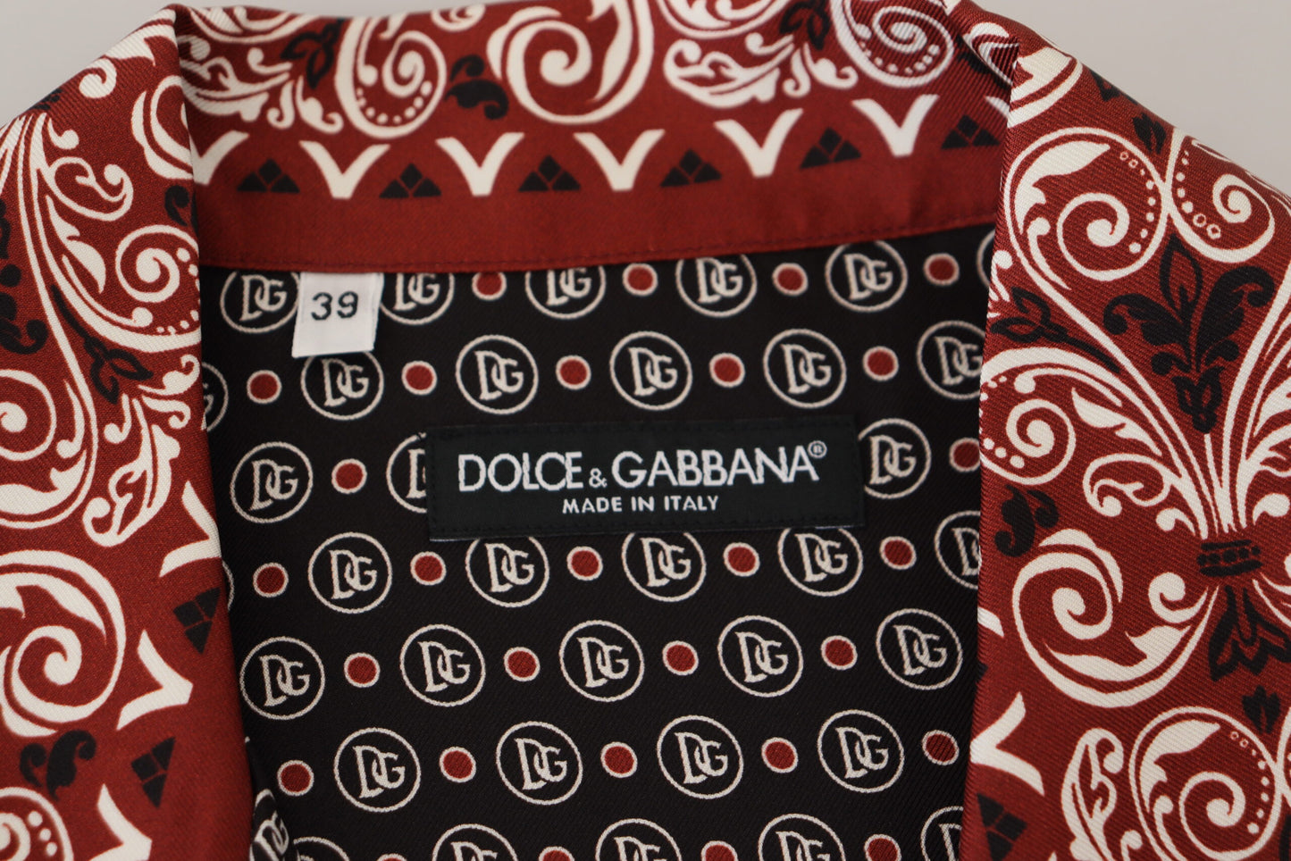 Chemise décontractée en soie multicolore Dolce &amp; gabbana